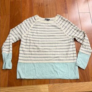 NWOT Vince Women’s Colorblock Striped Cashmere Wool Sweater Size L